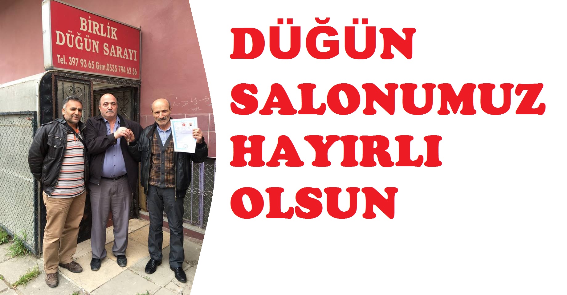 DÜĞÜN SALONUMUZ HAYIRLI OLSUN 