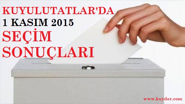 KUYULUTATLAR'DA 1 KASIM 2015 SEÇİM SONUÇLARI