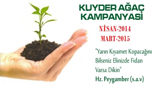 KUYDER AĞAÇ KAMPANYASI BAŞLAMIŞTIR