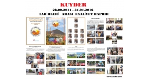 KUYDER 28,09,2014 - 31,01,2016 FAALİYET RAPORU